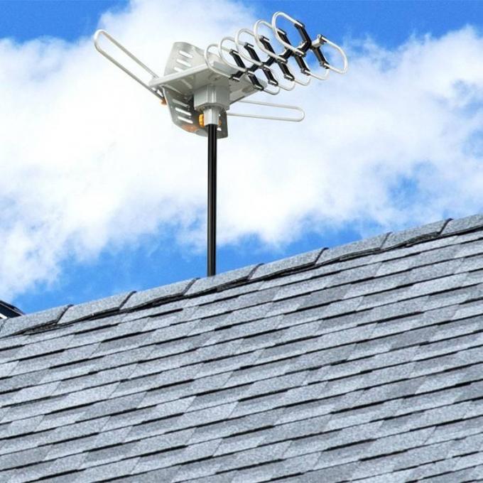 Bermotor Yagi UHF Amplified Digital HDTV Antena Dengan Rotasi 360 Derajat 3