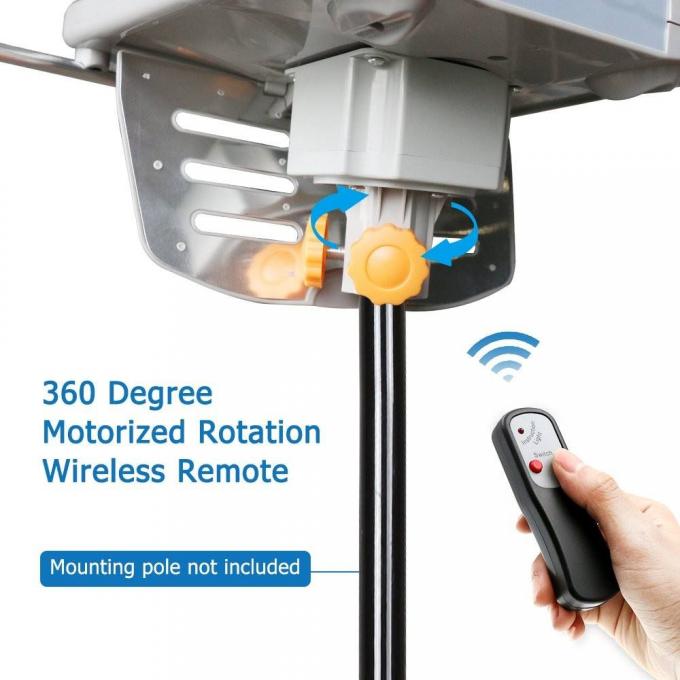 150 Mile Rotasi 360 Derajat UHF VHF Antena TV Yagi Luar Ruangan 2