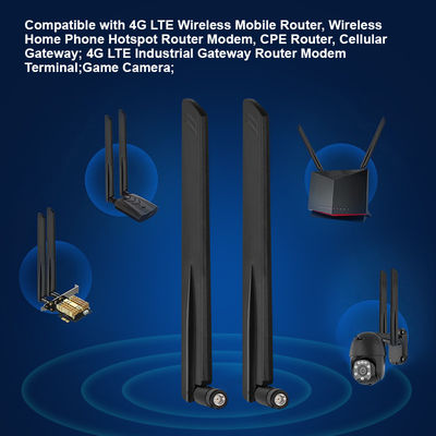 Antenna 12dbi 5g dengan keuntungan tinggi sma Bendable 600-6000Mhz mengirimkan sinyal stabil Omni 5G Antenna untuk Wireless Mobile Router