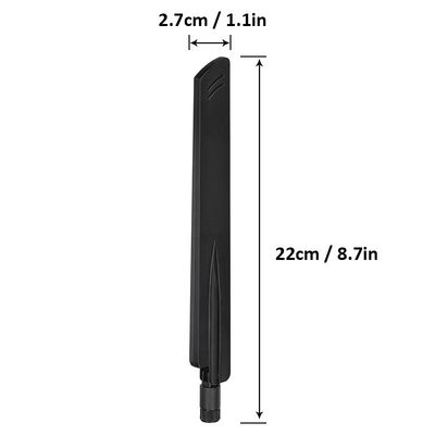 Antenna 12dbi 5g dengan keuntungan tinggi sma Bendable 600-6000Mhz mengirimkan sinyal stabil Omni 5G Antenna untuk Wireless Mobile Router