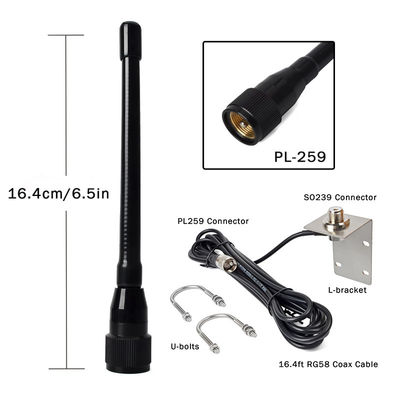 Stubby VHF Marine Antenna Aerial 156-163Mhz Walkie-talkie Antenna untuk Pontoon Perahu Kapal layar Yacht Radio Laut