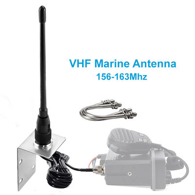 Stubby VHF Marine Antenna Aerial 156-163Mhz Walkie-talkie Antenna untuk Pontoon Perahu Kapal layar Yacht Radio Laut