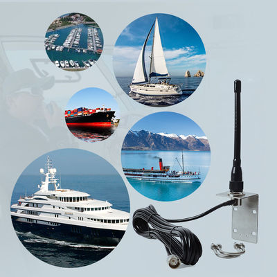 Stubby VHF Marine Antenna Aerial 156-163Mhz Walkie-talkie Antenna untuk Pontoon Perahu Kapal layar Yacht Radio Laut