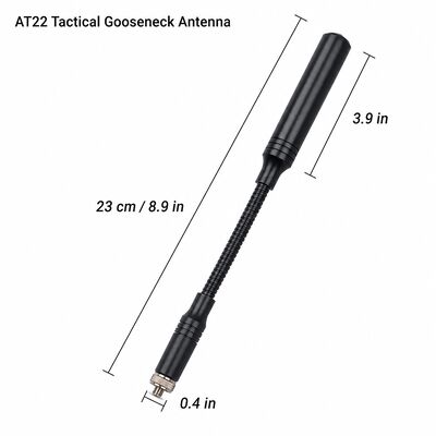 Antenna Boomerang Taktis, Dual Band 144/430MHz Antenna Radio Ham Portable dengan Antarmuka SMA Opsional