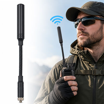 Antenna Boomerang Taktis, Dual Band 144/430MHz Antenna Radio Ham Portable dengan Antarmuka SMA Opsional