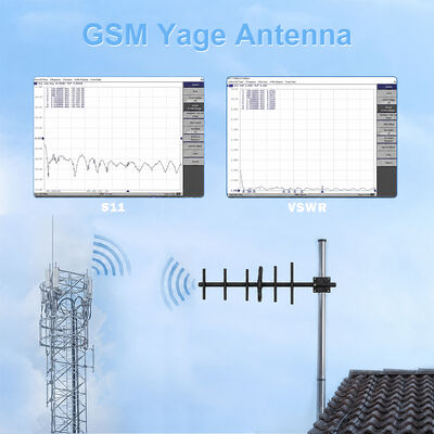 GSM Yagi Antenna 9dBi High Gain Outdoor 3G 4G Yagi Antenna Polarizasi Vertikal/Horizontal untuk Peningkatan Sinyal Seluler