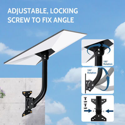 Gen 3 Starlink Mount Adjustable Wall/Roof Mounting Kit Rustproof Weatherproof Bracket Stainless Steel Pipe Adapter Model
