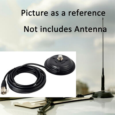 Basis Magnet Antena Radio Mobil Cangkir Isap Besar 11CM, Dudukan Magnet Kekuatan Tarik Tinggi 30,8 Lbs untuk Antena Radio Ham VHF UHF HF