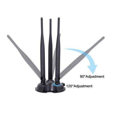 Antena WiFi Omni Gain Tinggi Pita Ganda 2.4G 5.8G, Antena Omni 8dBi untuk Router WiFi dan Kartu Jaringan Nirkabel