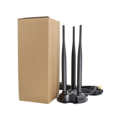 Antena WiFi Omni Gain Tinggi Pita Ganda 2.4G 5.8G, Antena Omni 8dBi untuk Router WiFi dan Kartu Jaringan Nirkabel