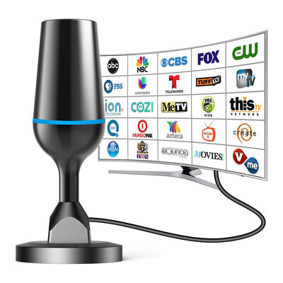 Antenna TV Digital Indoor Berjarak Panjang 4K 1080p Antenna HDTV untuk Semua Smart TV Mendukung Saluran Lokal Terbuat dari Plastik