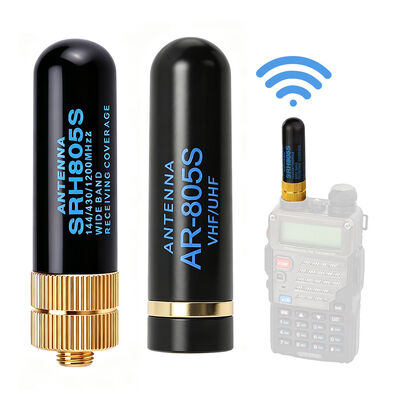 Antena VHF UHF Gain Tinggi 2,15dBi Antena Radio Dua Arah Genggam Dual Band Tahan Lama untuk Penggunaan Walkie Talkie Luar Ruangan