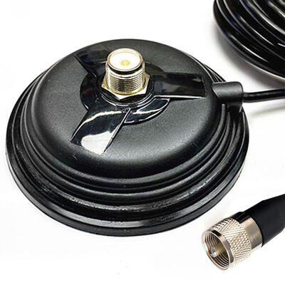 Basis Magnet Antena Radio Mobil Cangkir Isap Besar 11CM, Dudukan Magnet Kekuatan Tarik Tinggi 30,8 Lbs untuk Antena Radio Ham VHF UHF HF